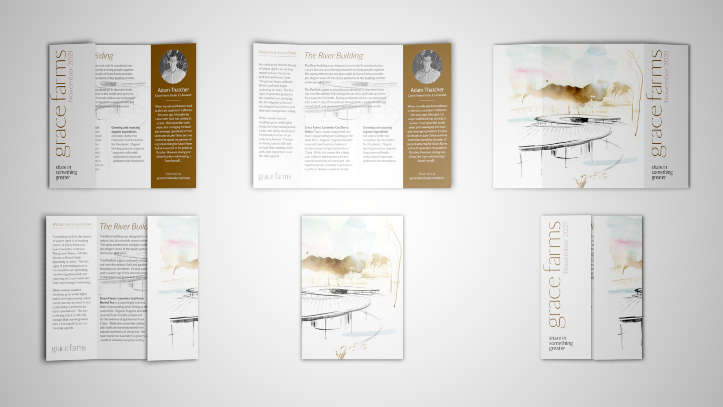 Illustrations for Grace Farm-Brochures