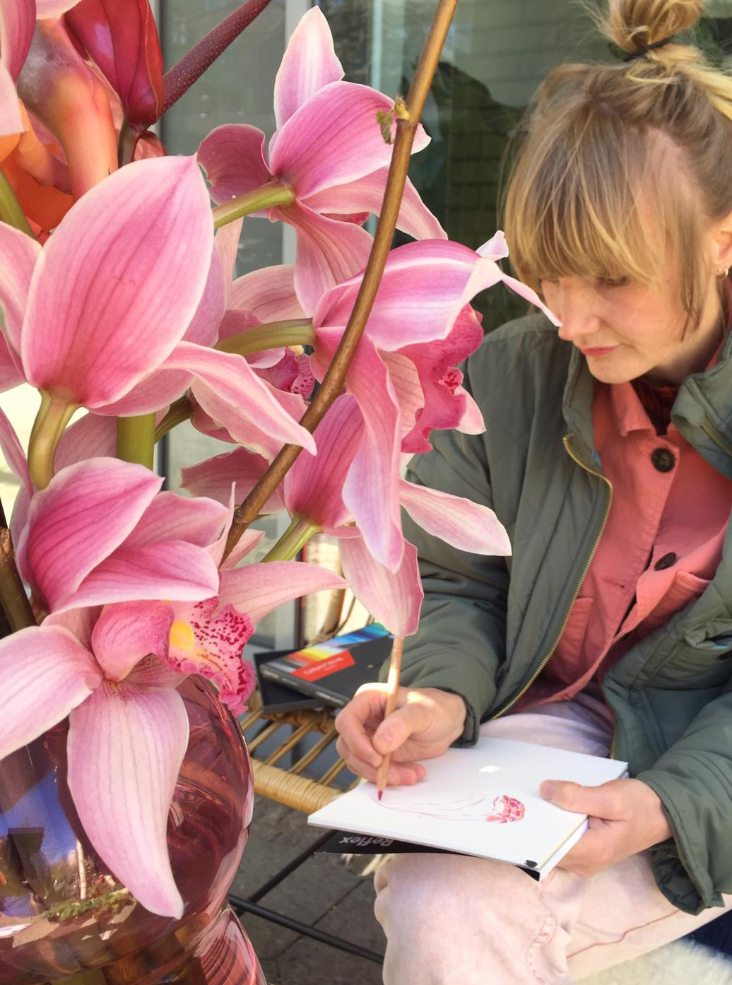 Flower Drawing Session at Mariano Berlin