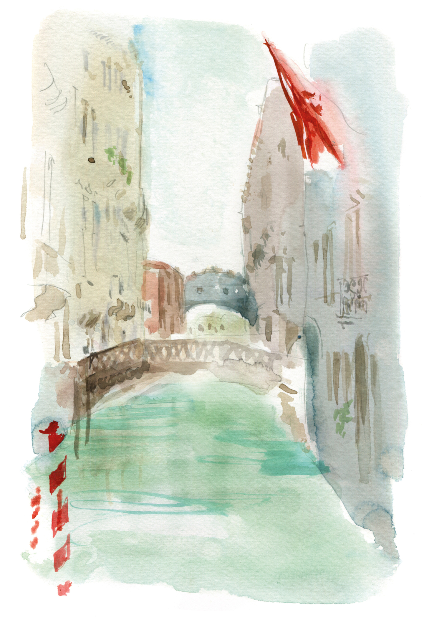 Venice Watercolor Landscapes